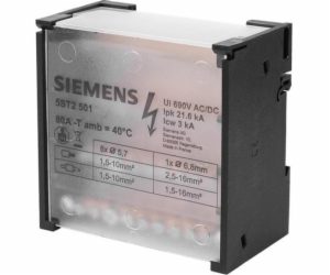 Siemens Distribuční blok 80A 4P 500V 1x6-16mm2 + 8x4-10mm...