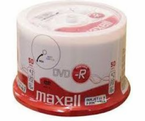 Maxell DVD-R 4,7 GB 16x 50 kusů (275701,40)