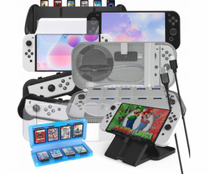 JYS Set 10in1 Příslušenství pro Nintendo Switch OLED NS228