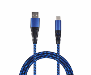 USB 2GO USB-A - USB-C kabel 1 m Modrý (795950)