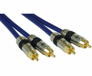 InLine kabel RCA (Cinch) x2 - RCA (Cinch) x2 10m modrý (8...