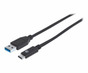 Manhattan USB-A USB kabel – 0,5 m černý (354639)