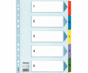 Esselte 1-5 KARTON, BÍLÁ - 100160