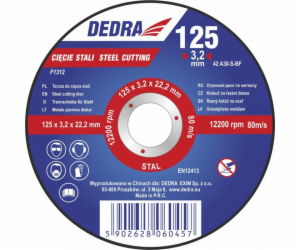 Dedra Shield 115x2,5x22,2mm pro řezání oceli - F13013