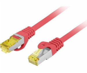 Lanberg PATCHCORD CAT.6A S/FTP LSZH CU 1,5M ČERVENÁ MOTOR...