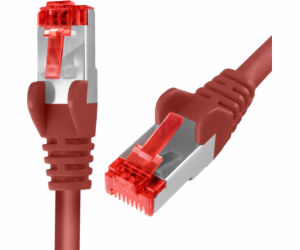 Spacetronik RJ45 CAT 6 S/FTP kabel AWG27 LSZH červený 15m