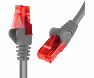 Spacetronik RJ45 kabel CAT 6 U/UTP AWG24 šedý 1m