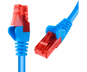 Spacetronik RJ45 CAT 6 U/UTP AWG24 kabel modrý 5m