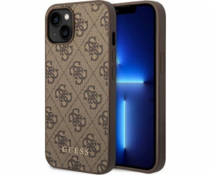 Kovové zlaté logo Guess Guess 4G – pouzdro na iPhone 14 (...