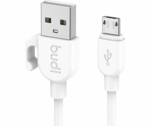 Budi USB-A - microUSB USB kabel 1 m černý (227M)