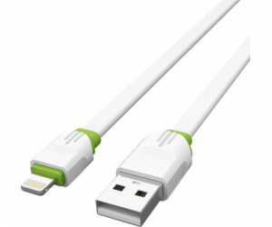 LDNIO USB-A - Lightning kabel 1 m Bílý (LS34 lightning)