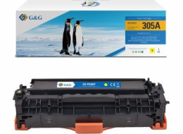 G&G toner G&G kompatibilní toner s CE412A, žlutý, 2600s, NT-PH305Y(CE412A), HP 305A, pro HP Color LaserJet Pro M375NW, Pro M475DN, M451dn,