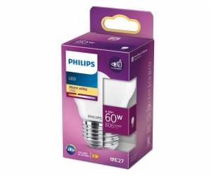 LED žárovka PHILIPS, P45, E27, 6,5 W, 806 lm, 2700 K