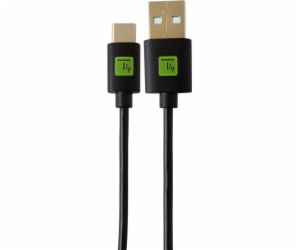 Techly Techly USB2.0 kabel ST Type-A - ST Type-C černý, 0,1m