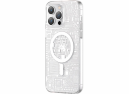 Kingxbar Kingxbar PQY Geek Series magnetické pouzdro pro iPhone 14 MagSafe stříbrné