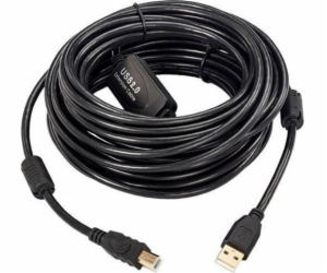 USB MicroConnect USB-A - USB-B kabel 10 m černý (USBAB10B...