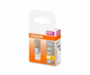 LED lampa Osram T15, G9, 2,6W, 2700K, 320lm, transparentní