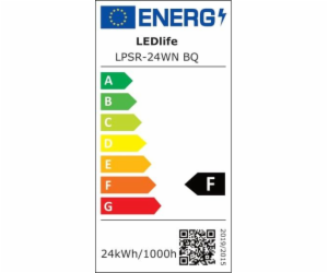 INSTALOVANÁ LAMPA LPSR-24WN 24W 4000K LED IP44