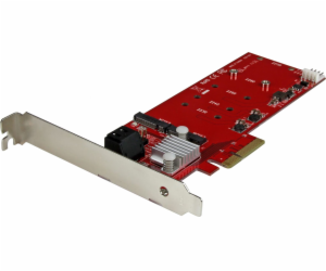 StarTech PCIe x4 řadič – 2x M.2 NGFF + 2x SATA III (PEXM2...