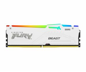 Kingston FURY Beast/DDR5/16GB/6000MHz/CL30/1x16GB/RGB/White