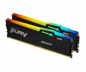 Kingston FURY Beast/DDR5/64GB/6400MHz/CL32/2x32GB/RGB/Black