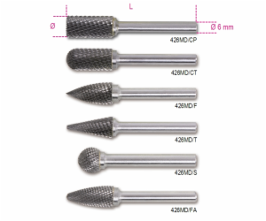 Beta Tools Karbidový rotační pilník 12mm (426MD/CP12)