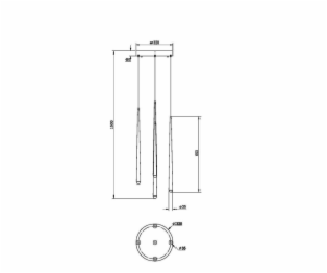 Závěsné svítidlo Maytoni CASCADE, 30 W, LED