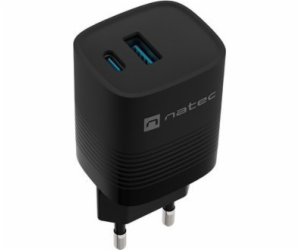 Univerzální USB nabíječka Natec RIBERA GaN 30 W, 1X USB-A...