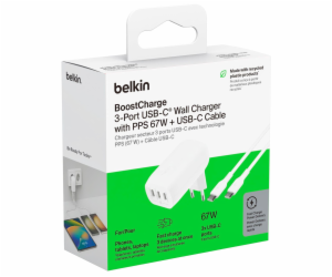 Belkin BOOST Charge USB-C 67W 3xUSB-C + Cable WCC002vf2MW...