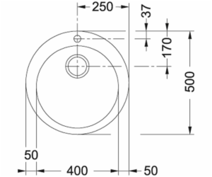 Pračka Single 114.0463.691 tectonite 50x50x14.5cm