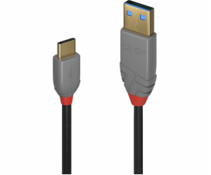 Lindy USB-A - USB-C USB kabel 2 m černý (36887)