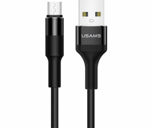 Usams USB-A - microUSB USB kabel 1,2 m černý (SJ224USB01)