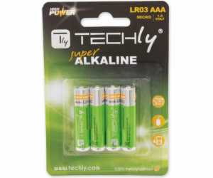 Techly High Energy AAA / R03 Baterie 4 ks.