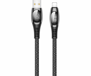 Usams USB-A – Lightning kabel 1,2 m černý (63783-uniw)