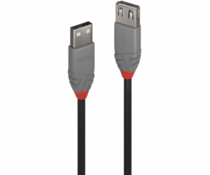 Lindy USB-A - USB-A kabel USB 5 m černý (36705)