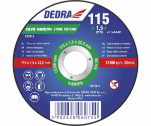 Dedra Shield 115x3.0x22.2mm na řezání kamene - F13413