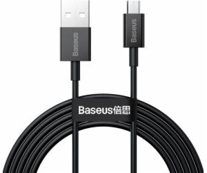 Baseus USB-A - microUSB USB kabel 2 m černý (BSU2823BLK)