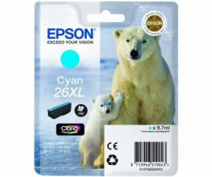 Originální inkoust Epson T263240, 26XL, azurová (C13T2632...