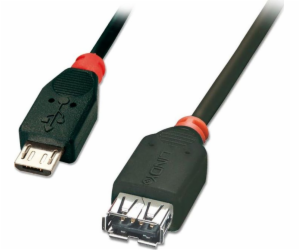 Lindy microUSB - USB-A USB kabel 0,5 m černý (31935)