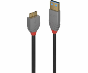 Lindy USB-A - micro-B USB kabel 2 m černý (36767)