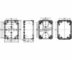 Schneider pouzdro 164 x 121 x 87 mm ABS IP66 Thalassa TBS...