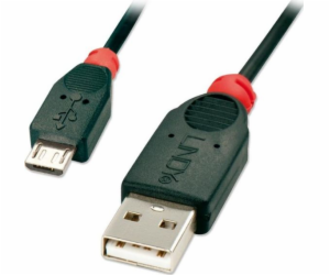 Lindy USB-A - microUSB USB kabel 2 m Zelený