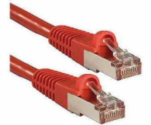 Lindy RJ-45/RJ-45 kat.6a S/FTP červená 0,3m (47160)