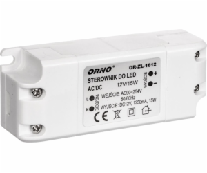 Orno LED zdroj 12V DC 15W 1,25A IP20 (OR-ZL-1612)