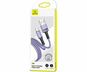 Usams USB-A – USB-C kabel USB 1 m fialový (69874-uniw)