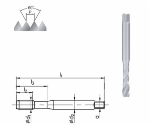 Strojní závitník Fanar M10 (C2-511101-0100)