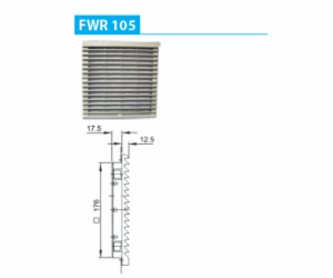 Ergom filtr pro ventilátor FWR 105 (R37RC-01010100301)