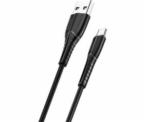 Usams USB-A - microUSB USB kabel 1 m černý (63870-uniw)