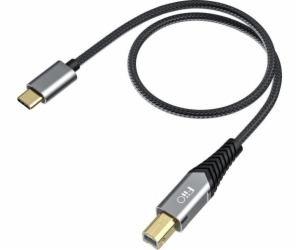 FiiO USB-C - USB-B USB kabel 0,5 m Černý