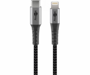 Goobay USB-A - Lightning kabel 1 m stříbrný (49271)